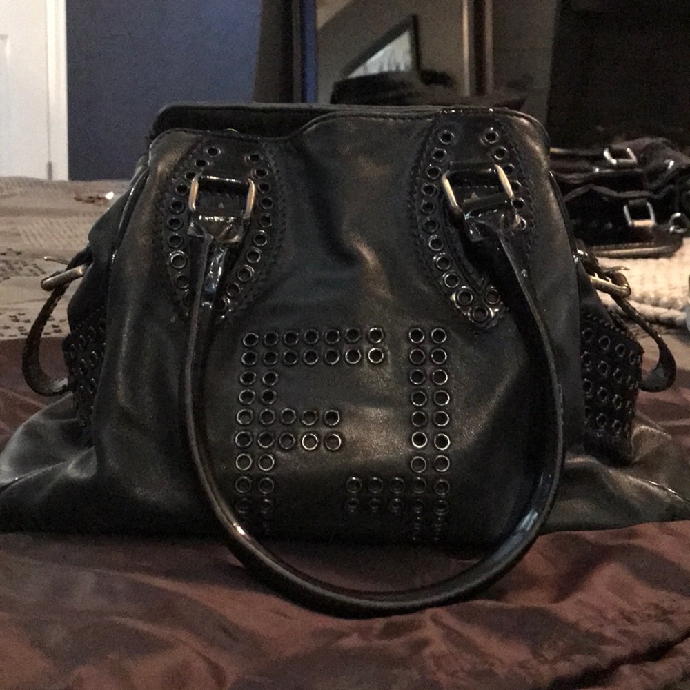 Authentic Fendi leather shoulder bag